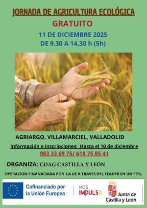CARTEL JORNADA AGRIC ECOLOGICO red